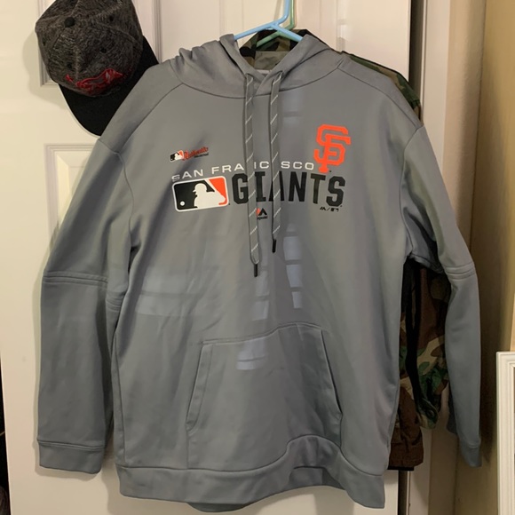 Majestic Other - San Francisco Giants Grey Sweatshirt Hoodie. XL Grey Comes with Hat